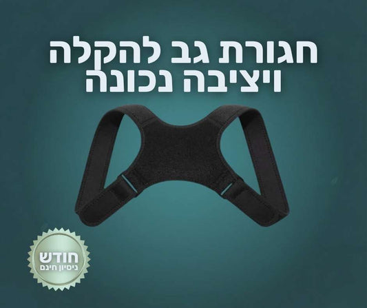 חגורת גב להקלה ויציבה נכונה