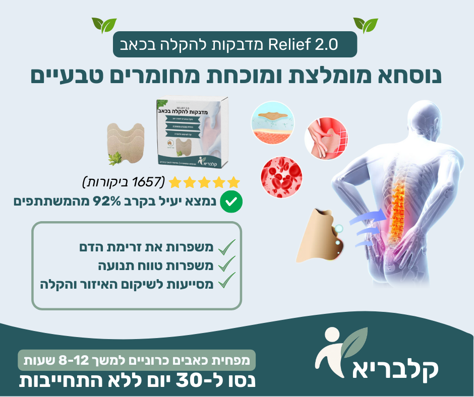 מדבקות כאב לגב