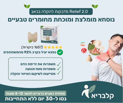 מדבקות לכאב כתפיים
